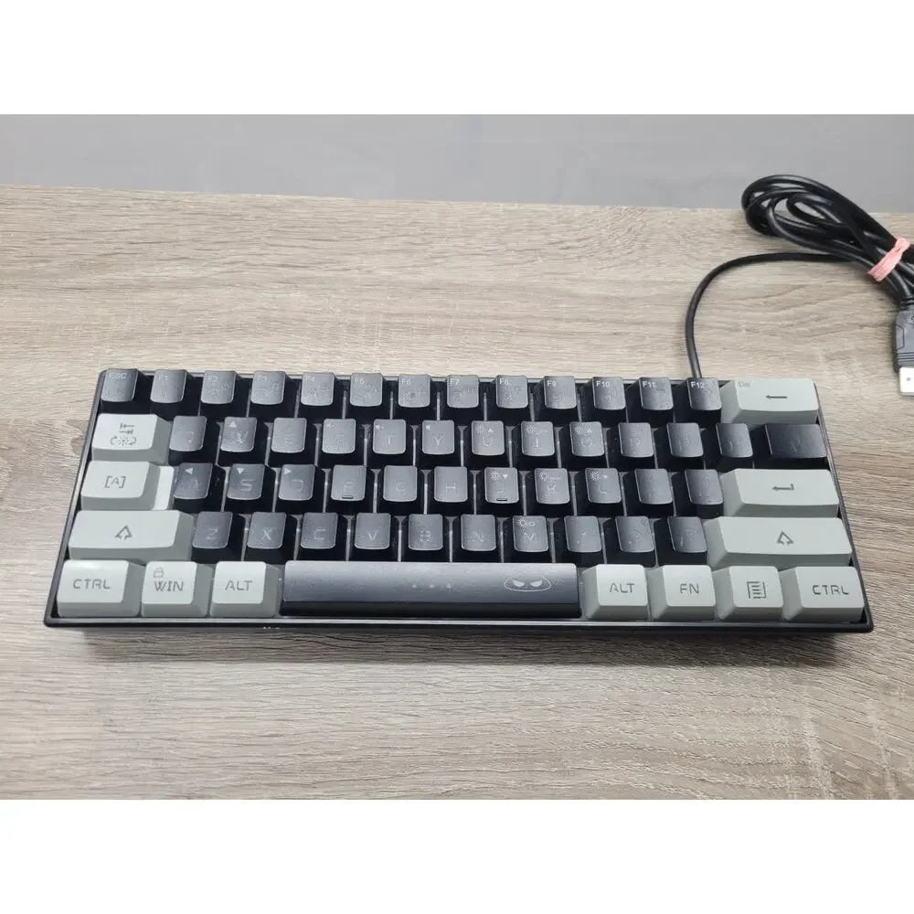 MageGee TS91 Mini 60% Wired One Handed Gaming Keyboard, RGB Backlit, Black
